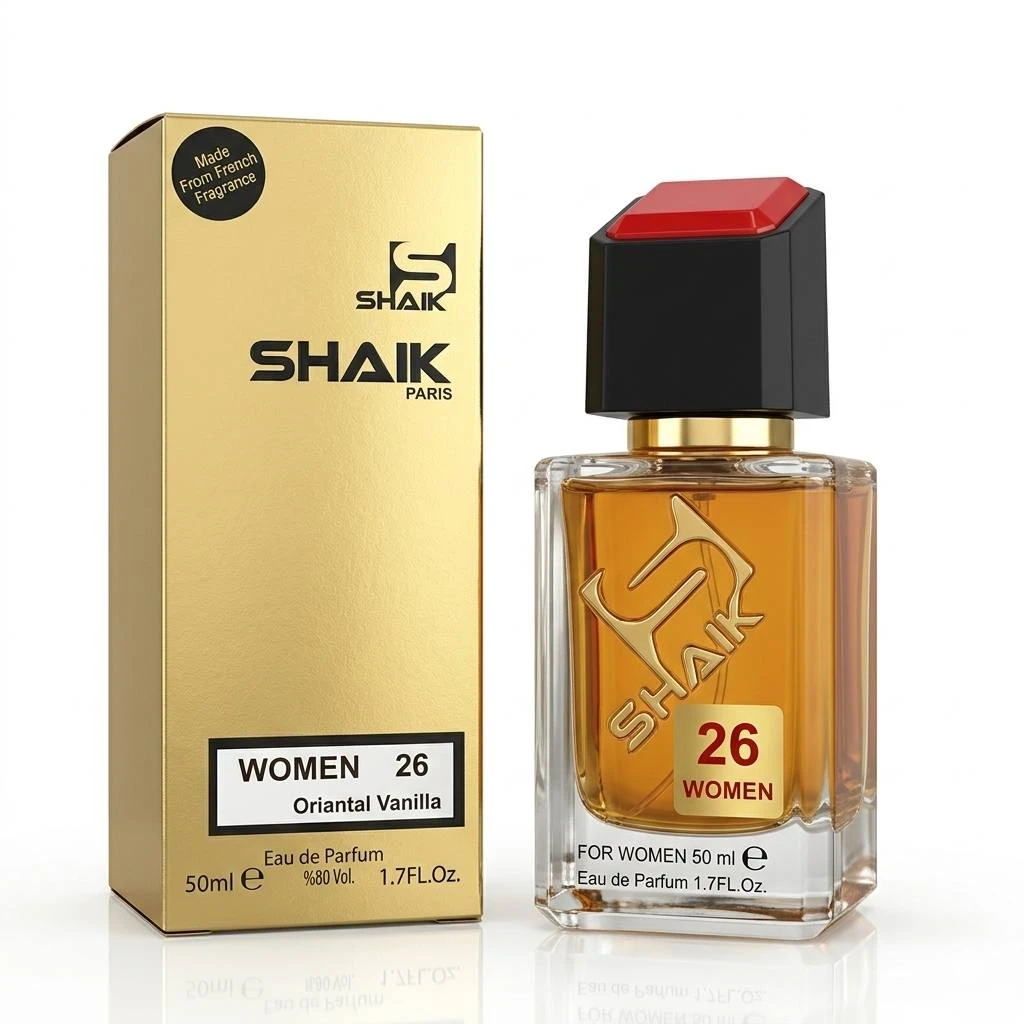 Парфюмерная вода SHAIK W 26 Oriental Vanilla, 50 мл (Версия аромата Carolina Herrera 212 VIP)
