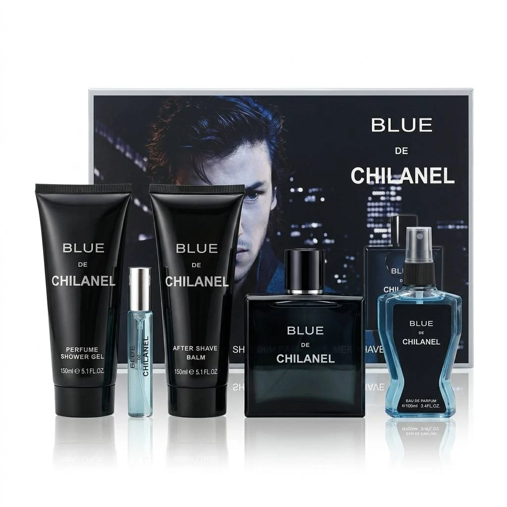 Подарочный парфюмерный набор BLUE DE CHILANEL 5 в 1 (Люксовая реплика