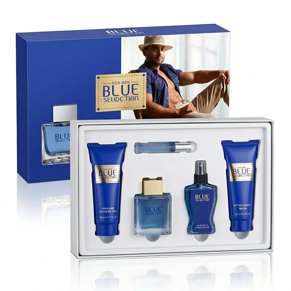 Подарочный парфюмерный набор BLUE SEUDCTIAN 5 в 1 (Люксовая реплика)