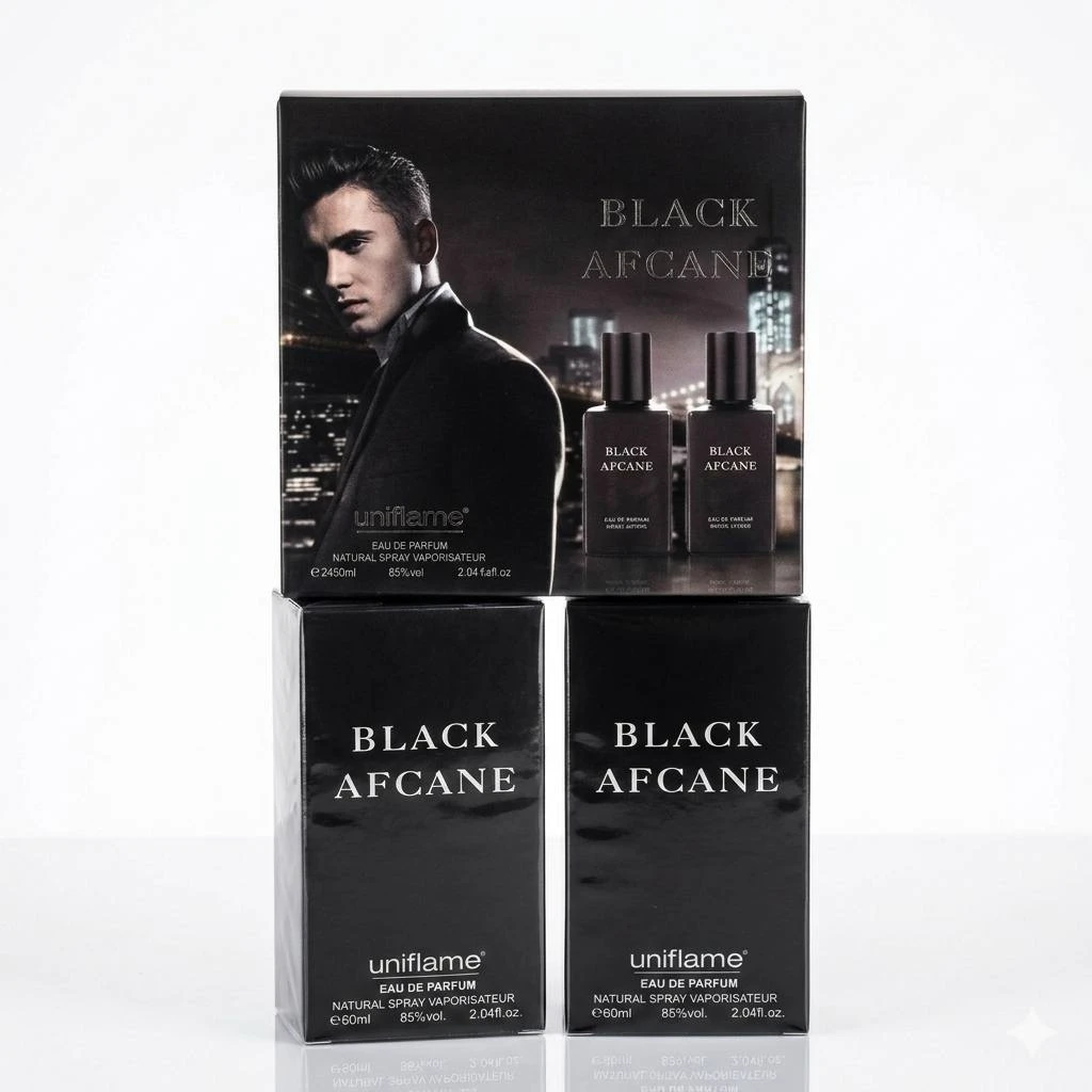 Набор парфюмерной воды Uniflame Black Afcane (Версия аромата Nasomatto Black Afgano), 2 х 60 мл