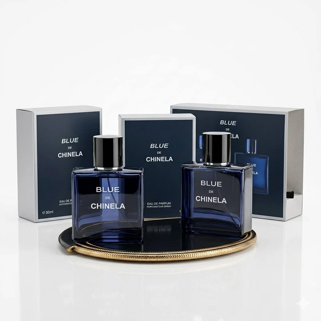 Blue de Chinela, парфюмерная вода, набор (Бюджетный аналог / Версия аромата Bleu de Chanel), 2 х 50 мл