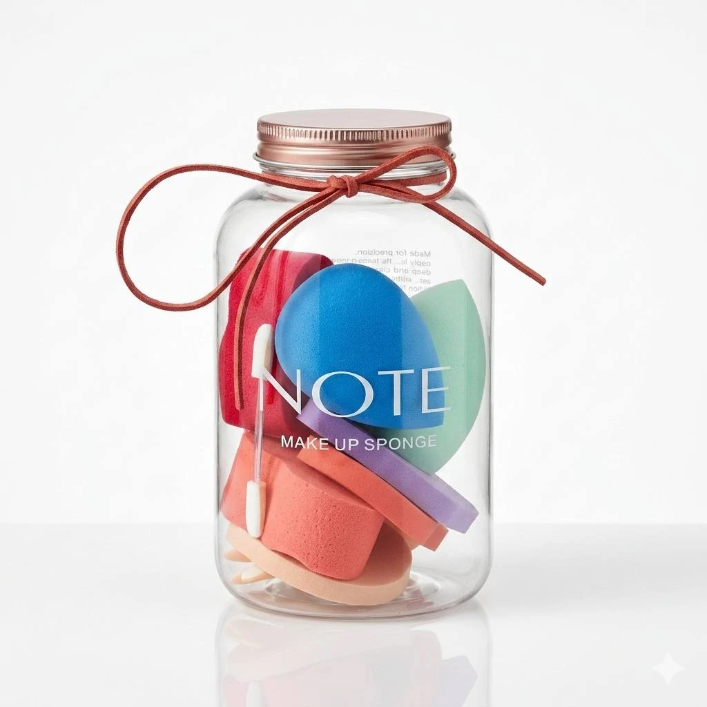 Набор спонжей для макияжа NOTE Make Up Sponge в банке (Высококачественная реплика)